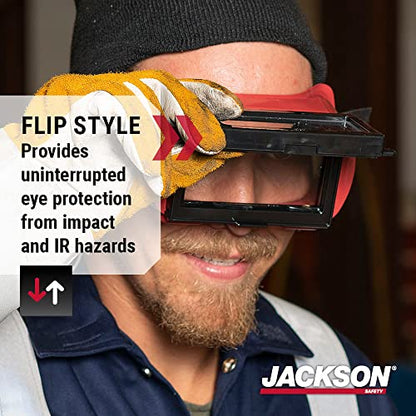 Jackson Safety WS Series Retro Safety Goggles - color: Iruv Shade 5, size: One Size, style: Flip Front