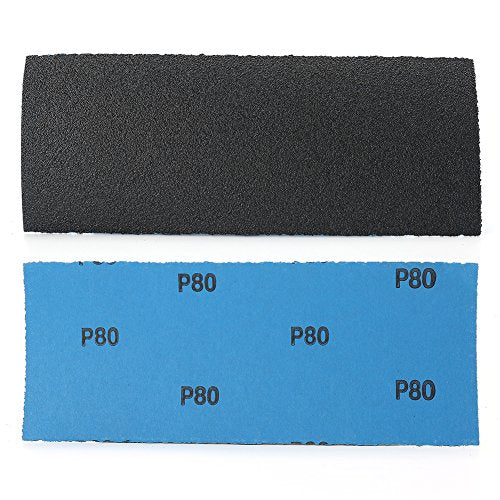 LotFancy 80 Grit Sandpaper, 45PCS, 9 x 3.6 Dry Wet Sand Paper, Silicon Carbide Sanding Sheet for Metal Automotive Wood Sanding, Polishing, Finishing - size: 80Grit
