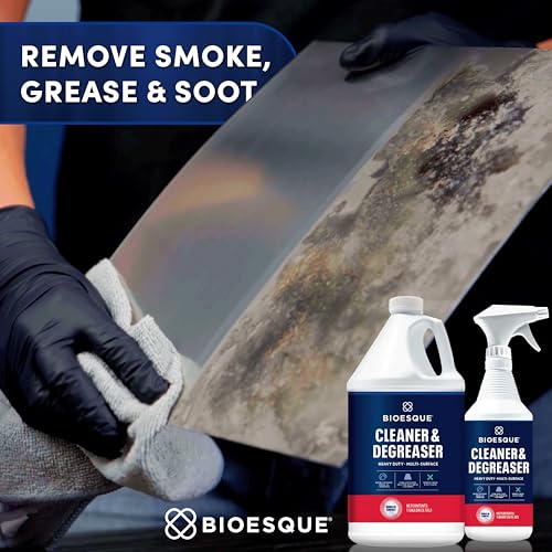 Bioesque Heavy Duty Multi-Surface Cleaner & Degreaser Concentrated Professional Formula, 1 Gallon (Pack of 4) - size: 128 Fl Oz (Pack of 4)