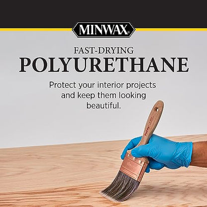 Minwax Fast Drying Polyurethane Protective Wood Finish, Clear Gloss, 2.5 Gallons - size: 2.5 Gallon
