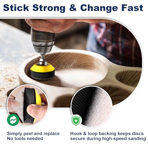 189 PCS 2 Inch Wet Dry Sanding Discs 60-10000 Grit Hook and Loop Sandpaper - color: 2 Inch Sanding Discs with Polishing Pads
