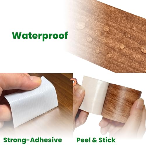 ECOHomes Wood Grain Repair Tape (Light Chestnut, 2.25 Inch x 15 Feet) - color: Light Chestnut, size: 2.25 Inch By 15 Ft