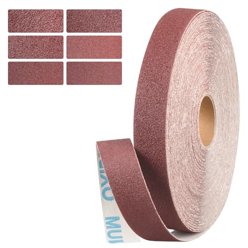 Emery Cloth Roll 80 Grit, 1 Inch x 33 Feet Heavy Duty Sandpaper - size: 10 meters, style: 80 Grit