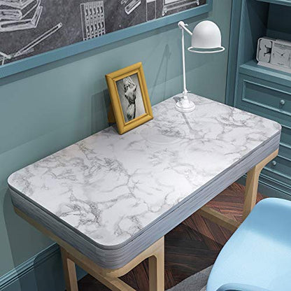 Art3d 15.8" x 120" (Pack of 1) Wall Panel Marble, Black/White - color: White, size: 15.8" x 120"