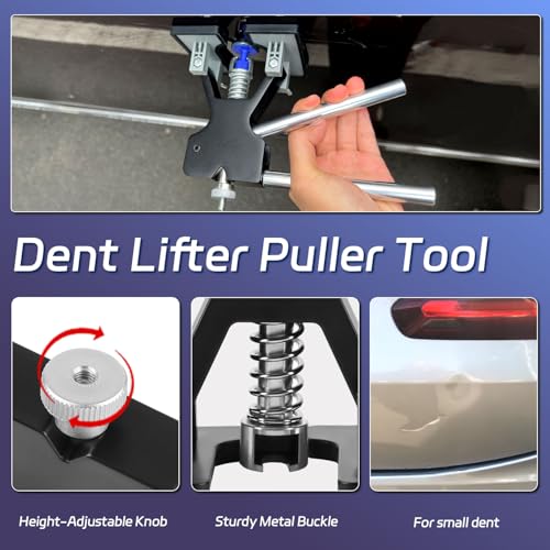 VEXTRO Dent Puller Kit - Paintless Dent Repair Kit for Car Door Dings - size: PDR Kit-3