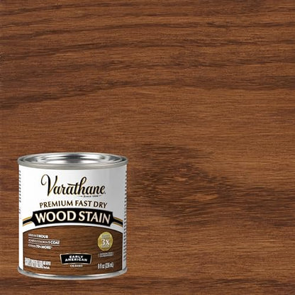 Varathane Premium Fast Dry Early American Wood Stain - color: Early American, size: 0.25 Quart (Pack of 1)