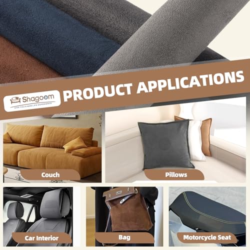 Fabric Repair Tape, Self-Adhesive Couch Patch for Furniture, Cloth - color: Suede Brown, size: 17X158 Inch