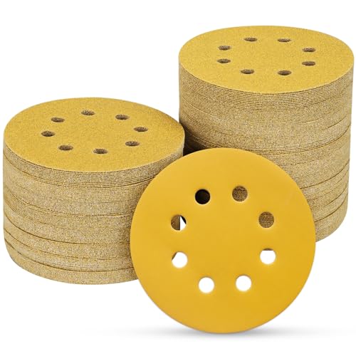 100PCS 5 Inch Sanding Discs 600 Grit Random Orbit Sander Sandpaper - style: Advanced Aluminum Oxide