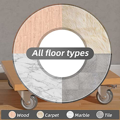 3" Swivel Plate Casters with Brake - Set of 4 - color: Grey, size: 3 inch