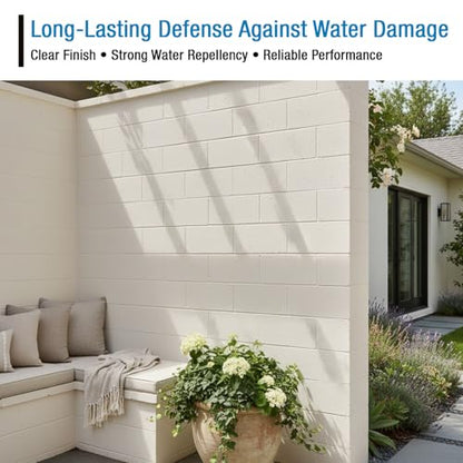Rain Guard Paint Sealer Spray 16 oz | Ready to Use | Protects Painted Concrete, Wood, Stone | Silane/Siloxane Acrylic Waterproofer | UV Resistant | Fast Drying | Semi-Satin Finish - size: 16 oz