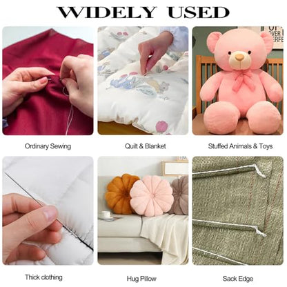 3PCS / 10" Professional Upholstery Needle 25cm Length 3mm Thickness, Big Eye Hand Sewing Needles for Stitching and Crafting Projects - color: 10inch-3Pcs