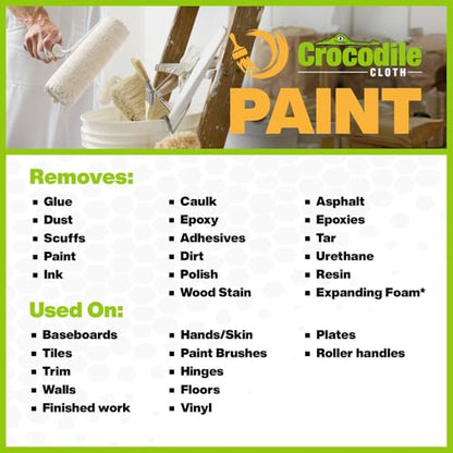 Crocodile Cloth Paint Prep & Cleanup Wipes, 6 Packs, 600 Count - size: 100 Count (Pack of 6)