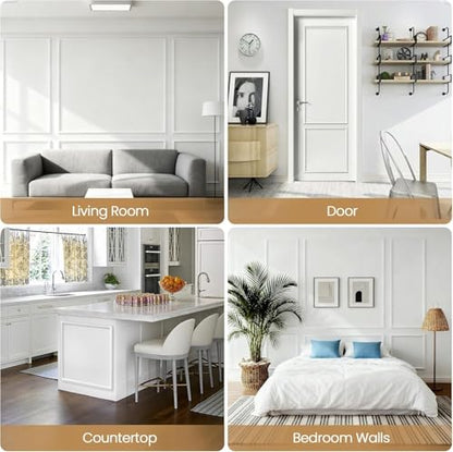 Accent Peel and Stick Wall Molding Kit Frame Pre Cut Moulding Panels - size: 50"x40"x20"