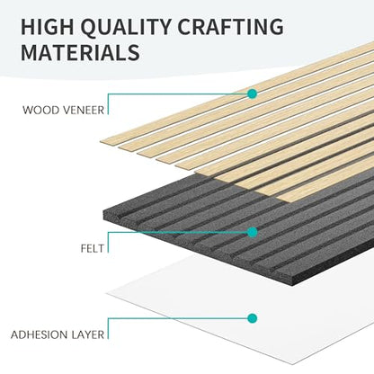 3D Wall Panels - color: Oak