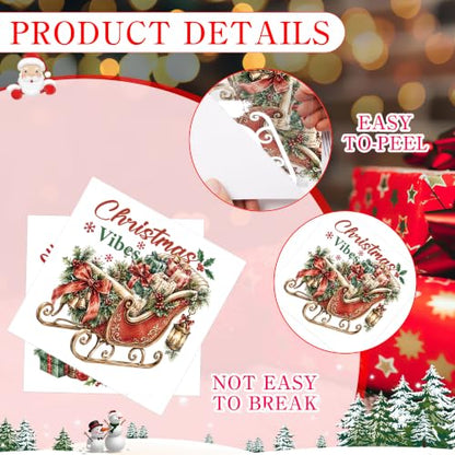 Christmas Rub on Transfers for Crafts, Vintage Transfer Furniture Decals - style: Vintage Christmas 01