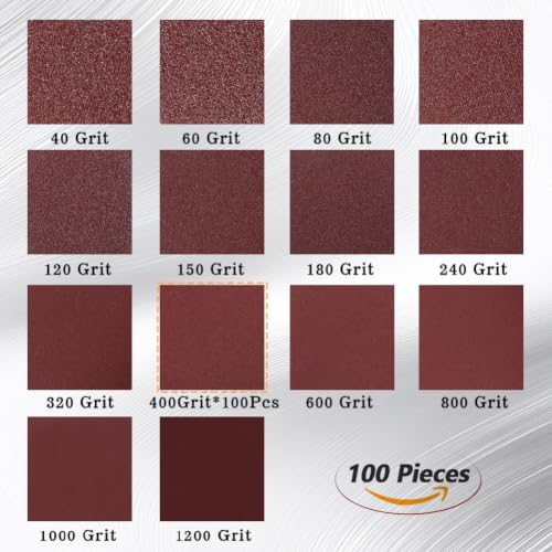 SPEEDWOX 100PCS 2" 400 Grit Sanding Discs, Hook and Loop No Hole Sandpaper - style: 400 Grit