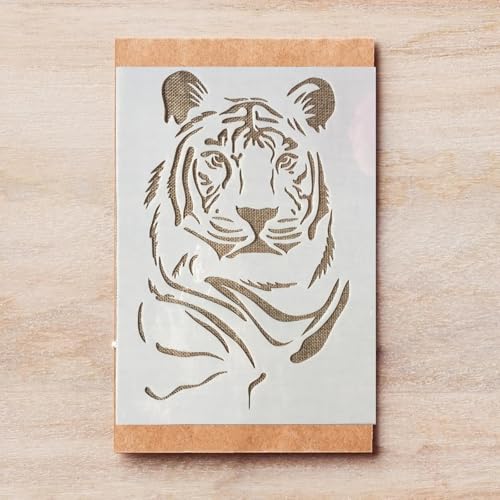 TIAMECH A4 Reusable Tiger Stripe Stencil for Painting - style: Tiger Stripe