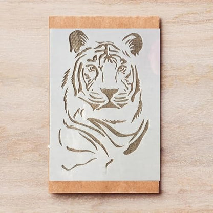 TIAMECH A4 Reusable Tiger Stripe Stencil for Painting - style: Tiger Stripe