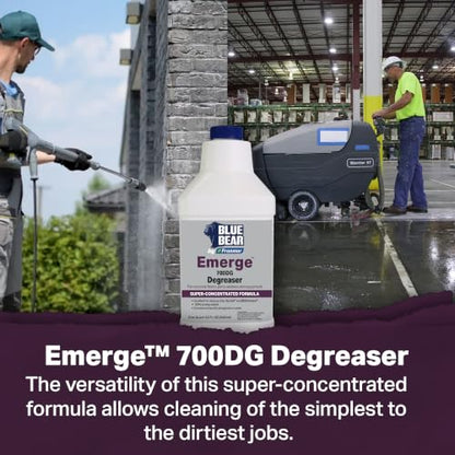 Blue Bear 700DG Emerge Degreaser Concentrate, Removes Dirt Oil & Grease 1Qt - size: 32 Fl Oz (Pack of 1)