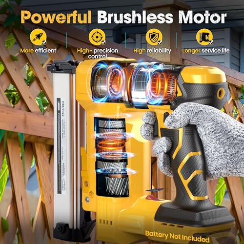 Cordless Brad Nailer Compatible with DeWalt 20V Battery