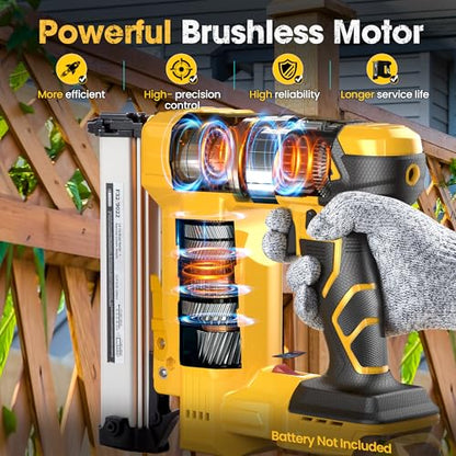 Cordless Brad Nailer Compatible with DeWalt 20V Battery