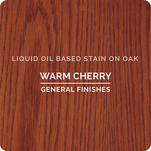 General Finishes Oil Based Penetrating Wood Stain, 1 Quart, Warm Cherry - color: Warm Cherry, size: 1 Quart