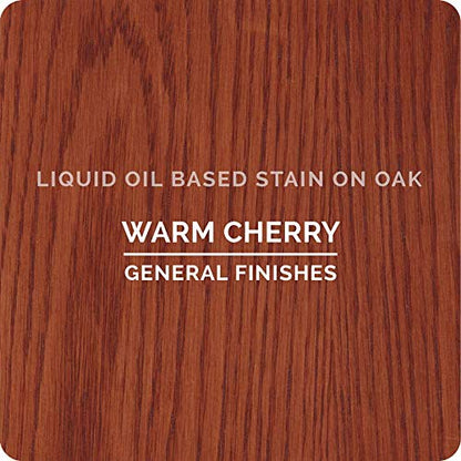 General Finishes Oil Based Penetrating Wood Stain, 1 Quart, Warm Cherry - color: Warm Cherry, size: 1 Quart