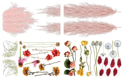 Dixie Belle Transfer - Pink Pampas and Dried Winds - 24� x 38� Sheet