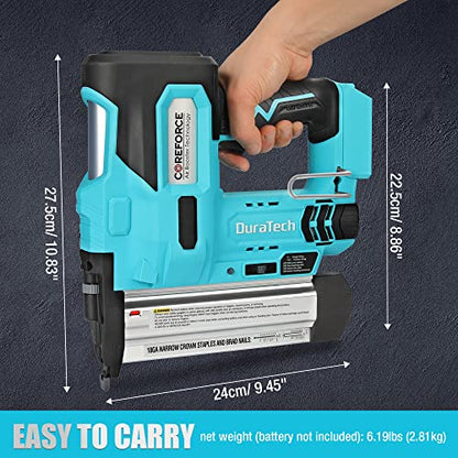 DURATECH 20V 18GA Cordless Brad Nailer & Staple Gun