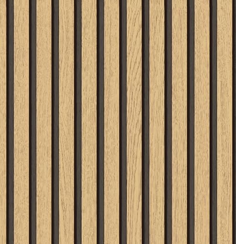 myforHD Wallpaper Peel and Stick Wood Grating Stripe Self-Adhesive Wallpaper Faux Wood Contact Paper Wood Slats Self Adhesive Wall Paper PVC Vinyl Film Removable Waterproof 17.3" x 118" - color: Wood F, size: 17.3" x 118.1"