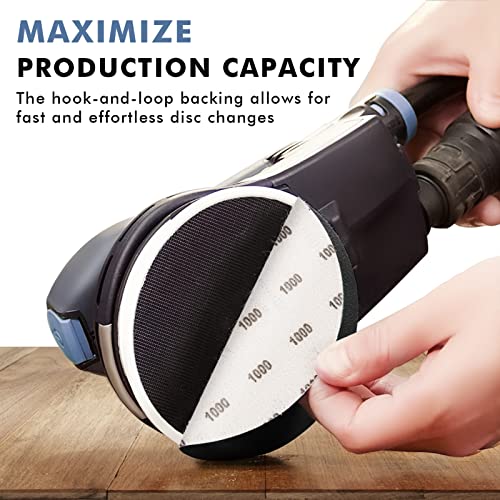 6 Inch 25 PCS 1500 Grit Sanding Disc Wet Dry Sandpaper Hook Loop Sand Paper - style: Grit 1500