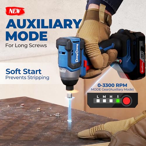 Dong Cheng 20V Brushless Impact Driver,1460 in-lbs(1X2.0Ah)