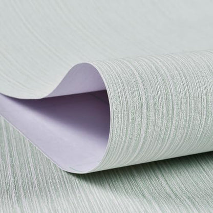 Haimin Grasscloth Wallpaper Textured 24in X 393in Fabric Contact Paper Textured Linen Peel and Stick Self-Adhesive Thick Vinyl Embossed Wallpaper - color: Light Green