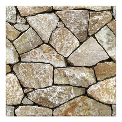 3D Peel and Stick Faux Stone Wall Panels 11.8" x 11.8" 10-Pack - color: Stone-SM-X