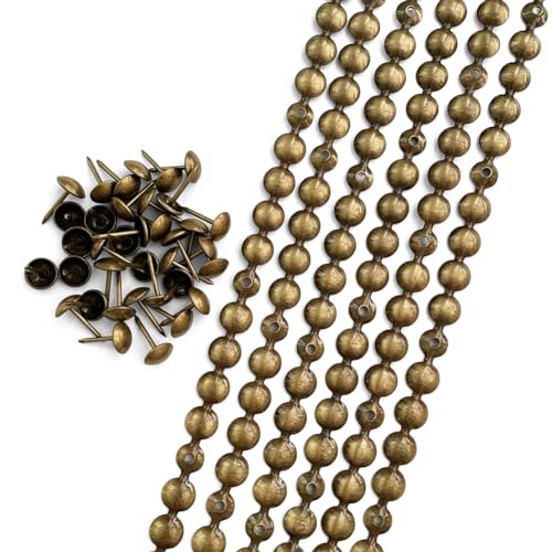 10Meters Upholstery Tacks Strips/Nailhead Trims(B:9.5mm Brass) - color: Brass, size: 9.5mm