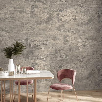 32x590in Extra Wide Grey Concrete Wallpaper Peel and Stick 3D Cement Look Contact Paper Matte Thicken Adhesive Waterproof Vinyl Wall Sticker for Bedroom Living Room Retro Industrial Style Earthy Grey - color: Earthy Gray, size: 32" x 590"