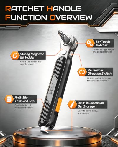 Jorest 24 in 1 Mini Ratchet Screwdriver Set for Tight Spaces