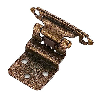 Ravinte 3/8" Inset Antique Brass Cabinet Hinges 60 Pack (30 Pairs) - color: Antique Brass