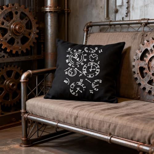 TIAMECH A4 Reusable Vintage Clock Dial Stencil for Painting - style: Clock Dial
