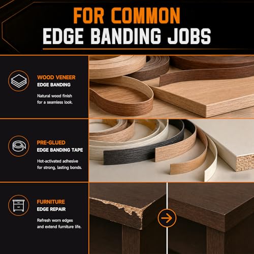 Digital Edge Banding Iron with LCD Screen | Extra-Long 8.2 ft Cord | Adjustable Temperature for Woodworking, Veneer & Crafts, RC Hobbies