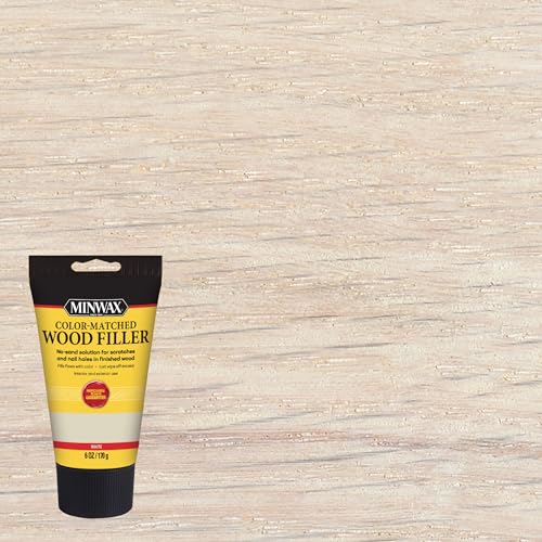 Minwax Color-Matched Wood Filler, White, 6 oz (Pack of 2) - size: 6 oz. (Pack of 2)