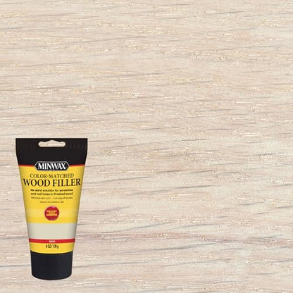 Minwax Color-Matched Wood Filler, White, 6 oz - size: 6 oz.