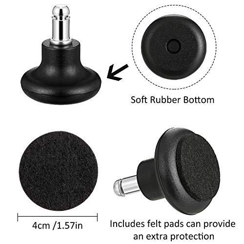 Outus 5 Pieces Bell Glides Replacement Office Chair Wheels Stopper