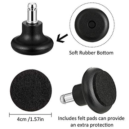 Outus 5 Pieces Bell Glides Replacement Office Chair Wheels Stopper