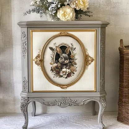Peacoblue Forest Animals Photo Frames Rub On Transfers for Furniture 6"x12" - style: Forest Animals Photo Frames