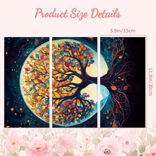 Peacoblue Tree of Life Rub On Transfers for Furniture Craft 6"x12" - style: Tree of Life