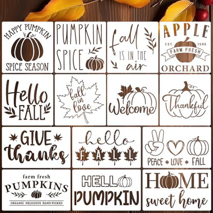 Fall Stencils for Crafts Reusable Fall Stencils for Painting on Wood