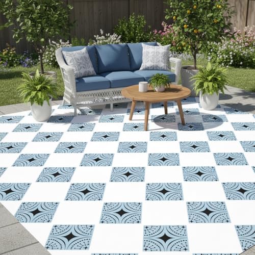 2-Pack 12" x 12" Boho Star Dot Stencils for Painting Floor, Tile, Patio