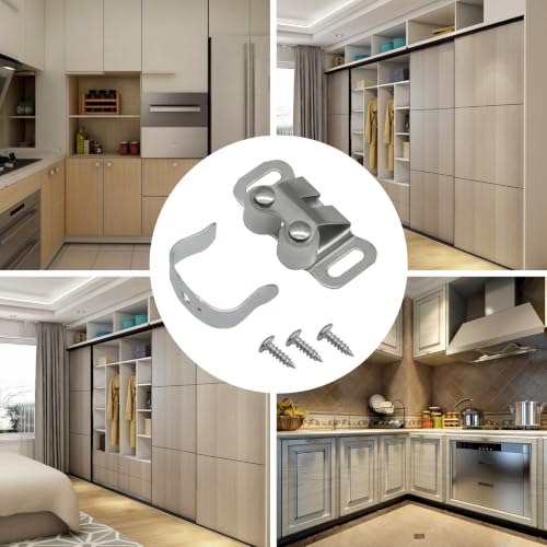 20 Pcs Cabinet Catch Heavy Duty Iron Steel Double Post