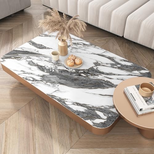 VEELIKE Modern Black and White Marble Contact Paper for Countertops Waterproof Peel and Stick Countertops for Kitchen Bathroom 24''x354'' Marble Counter Top Wallpaper Self Adhesive Vinyl Countertop - size: 24" x 354"